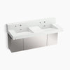 Kohler 60" wall-mount basin lavatory system with backsplash