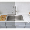 Kohler 33" top-/undermount single-bowl workstation kitchen sink