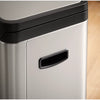 Kohler 13-gallon stainless steel slim step trash can with bifold lid