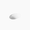 Kohler 20-3/4" oval undermount bathroom sink, no overflow