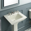 Kohler 25" rectangular pedestal bathroom sink