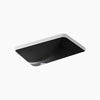 Kohler 21" rectangular undermount bathroom sink with glazed underside, no overflow