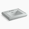Kohler Pedestal/console table bathroom sink basin with 4" centerset faucet holes
