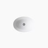 Kohler 20-3/4" oval undermount bathroom sink, no overflow