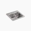 Kohler 20" top-mount single-bowl bar sink