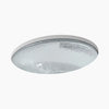 Kohler 19" oval undermount bathroom sink, no overflow