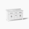 Kohler Kresla Cabinet With Sinks And Quartz Top 60-Inch Double-Sink Bathroom Vanity