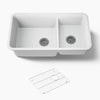 Kohler Cairn® 33-1/2" undermount double-bowl kitchen sink