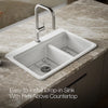 Kohler Riverby® 33" top-mount double-bowl kitchen sink