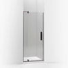 Kohler Pivot shower door, 70" H x 27-5/16 - 31-1/8" W, with 1/4" thick Crystal Clear glass