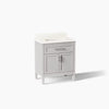Kohler Hadron Cabinet and Quartz Top 30-Inch Single-Sink Bathroom Vanity