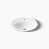 Kohler 22-1/4" oval drop-in bathroom sink