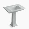 Kohler 30-3/4" rectangular pedestal bathroom sink