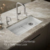 Kohler Cairn® 33" undermount single-bowl kitchen sink