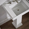 Kohler 24" square pedestal bathroom sink