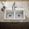 Kohler Riverby® 33" top-mount double-bowl kitchen sink