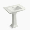 Kohler 30-3/4" rectangular pedestal bathroom sink