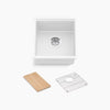Kohler 18" undermount bar sink with accessories