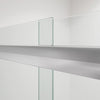 Kohler Frameless sliding bath door, 63-9/16" H x 54-5/8 - 59-5/8" W, with 5/16" thick Frosted glass