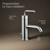 Kohler Single-handle bathroom sink faucet with Straight Lever handle, 1.2 gpm