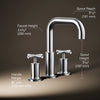 Kohler Deck-mount bath faucet trim with Cross handles