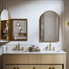 Kohler 20" x 34" arched framed medicine cabinet, left-hinged