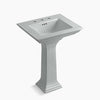 Kohler 25" rectangular pedestal bathroom sink