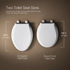 Kohler Quick-Release™ round-front toilet seat