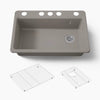 Kohler Riverby® 33" undermount single-bowl kitchen sink