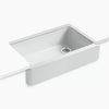 Kohler 35-3/4" undermount single-bowl farmhouse kitchen sink