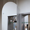 Kohler 20" x 34" arched medicine cabinet, left-hinged