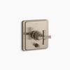 Kohler Rite-Temp® valve trim with push-button diverter and cross handle