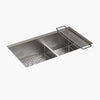 Kohler Smart Divide® 32" undermount double-bowl kitchen sink