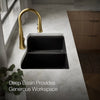 Kohler Kennon® 33" top-/undermount double-bowl kitchen sink