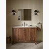 Kohler 30" W x 26" H aluminum two-door medicine cabinet with mirrored doors, beveled edges