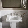 Kohler 24" square pedestal bathroom sink