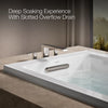 Kohler Archer Whirlpool Bath and Bask Heated Surface 60 x 32-Inch Drop-In Bathtub