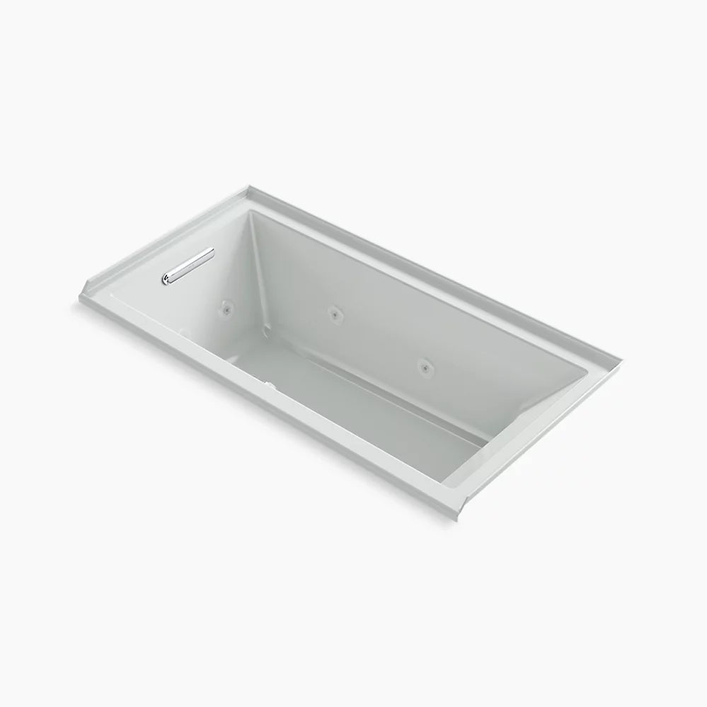 Kohler 60" x 30" drop-in/alcove heated whirlpool bath, left drain