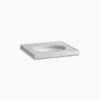 Kohler 24" x 22" marble console tabletop with 8" widespread faucet holes and cut for K-2205-G/K-2210-G undermount bathroom sink