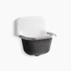 Kohler 22-1/4" x 18-1/4" wall-mount or P-trap mount service sink with rim guard and blank back