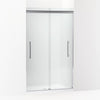Kohler Frameless sliding shower door, 79-1/16" H x 44-5/8 - 47-5/8" W, with 5/16" thick Frosted glass