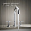 Kohler Deck-mount bath faucet handles with Cross design