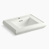 Kohler Pedestal/console table bathroom sink basin with single faucet-hole drilling
