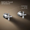 Kohler Deck-mount bath faucet handle trim with Cross design