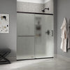 Kohler Sliding shower door, 70-1/2" H x 56-1/4 - 59-5/8" W, with 1/4" thick Frosted glass