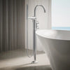 Kohler Floor-mount bath filler trim with lever handles and handshower