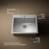 Kohler Vault™ 25" top-/undermount single-bowl kitchen sink