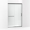 Kohler Sliding shower door, 75-1/2" H x 44-1/4 - 47-5/8" W, with heavy 5/16" thick Crystal Clear glass