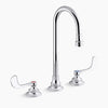 Kohler Widespread lavatory faucet, less drain, 0.35 gpm