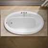 Kohler Sunward Heated Bubblemassage Air Bath 72 x 42-Inch Drop-In Bathtub